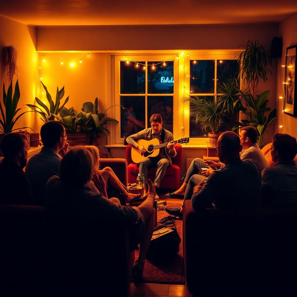 Cozy house concert